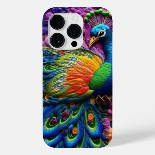 3D Peacock Case-Mate iPhone Case (Achterkant)
