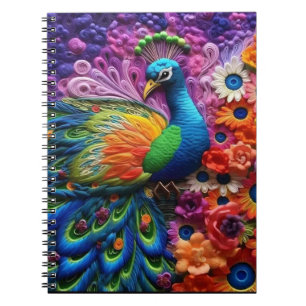 3D Peacock Notitieboek