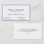 3D Pearl Serif Bank Gothic Sjabloon Visitekaartje (Voorkant / Achterkant)