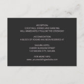 3D Peony Flowers Dark Moody Informatiekaartje (Achterkant)