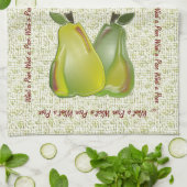 3D Peren (waterspatten) Theedoek (Gevouwen)