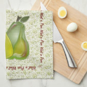 3D Peren (waterspatten) Theedoek (Quarter Fold)