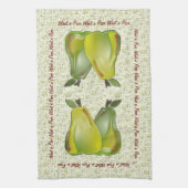 3D Peren (waterspatten) Theedoek (Verticaal)