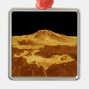 3D Perspectief Uitzicht van Maat Mons op Venus Metalen Ornament
