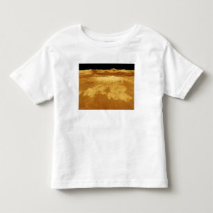 3D Perspectief Uitzicht van Sapas Mons op Venus Kinder Shirts