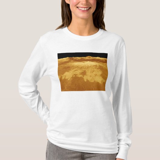3D Perspectief Uitzicht van Sapas Mons op Venus T-shirt (Voorkant)