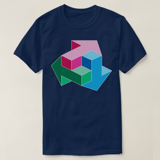 3D-pijlen T-shirt (Design voorkant)