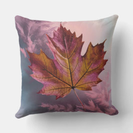 3D Pink Maple Leaf Sierkussen