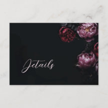 3D Pioenbloemen Donker Moody