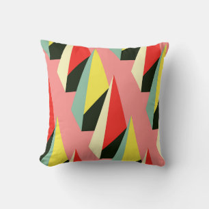 3D-piramides: Retro geometrische Vintage. Kussen