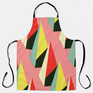 3D-piramides: Retro geometrische Vintage. Schort