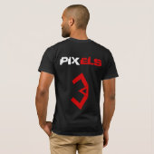 =[3D]= Pixels Rood T-shirt (Achterkant volledig)