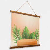 3D-podium Hangend Wandkleed (Gebogen)