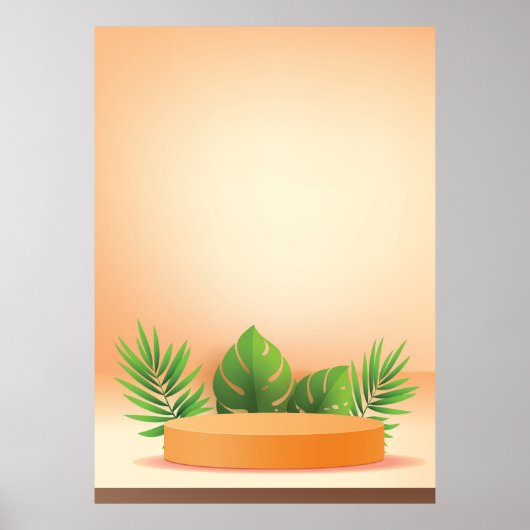 3D-podium Poster (Voorkant)