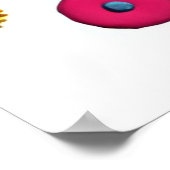 3D Pop Art Portrait – Kleurrijke Abstracte Vrouw m Poster (Hoek)