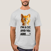 3D Porseleinen Kat T-shirt (Voorkant)