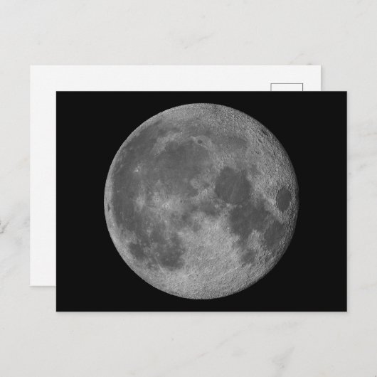 3D prachtige maan Briefkaart (Voorkant / Achterkant)