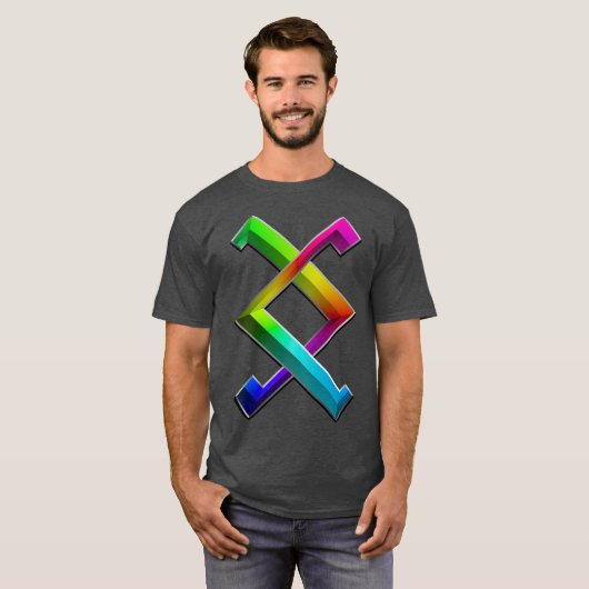 3D PRIDE Love Rune T-shirt (Voorkant volledig)