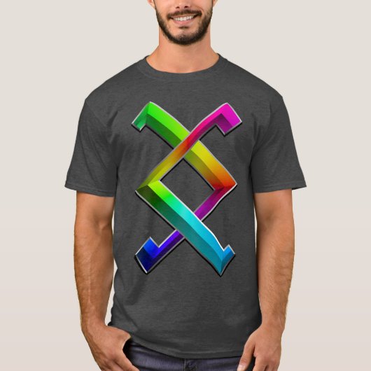 3D PRIDE Love Rune T-shirt (Voorkant)