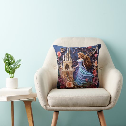 3D Princess pillow Kussen (Stoel)