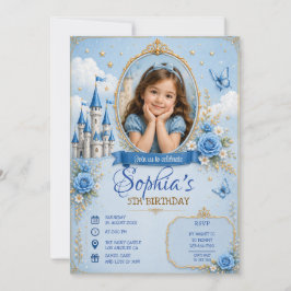 3D Prinses Verjaardags Uitnodigingskaart Kaart