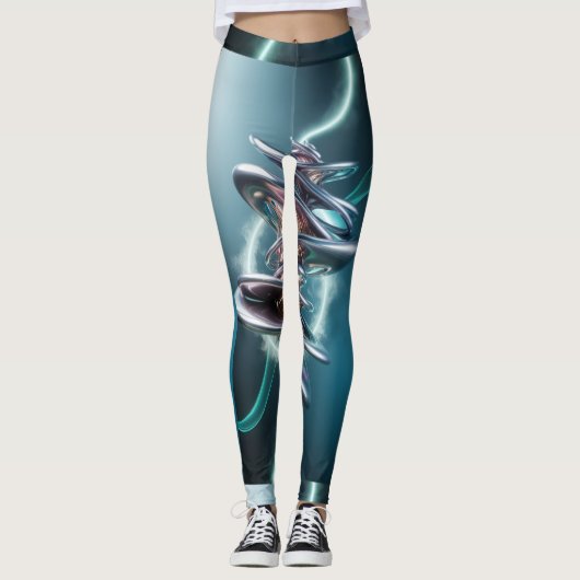 3D print moderne kunst Leggings (Voorkant)