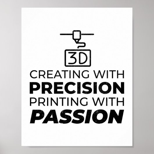 3D Printen Printer Operator Grappig Poster (Voorkant)