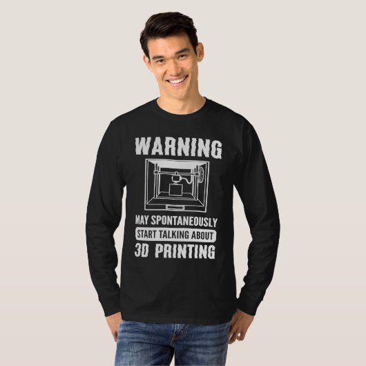3D-printer 3D-printer T-shirt (Voorkant volledig)
