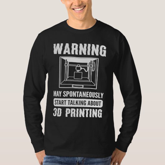 3D-printer 3D-printer T-shirt (Voorkant)