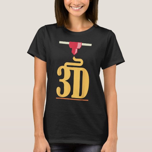 3D-printer afdrukken T-shirt (Voorkant)