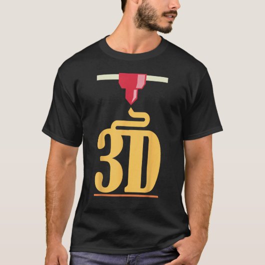 3D-printer afdrukken T-shirt (Voorkant)