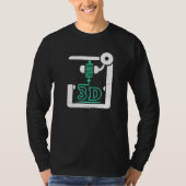 3D Printer CNC G Code 3D Printer T-shirt (Voorkant)