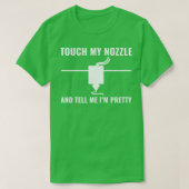 3D Printer Grappige Touch mijn Nozzle 3D Printen T-shirt (Design voorkant)