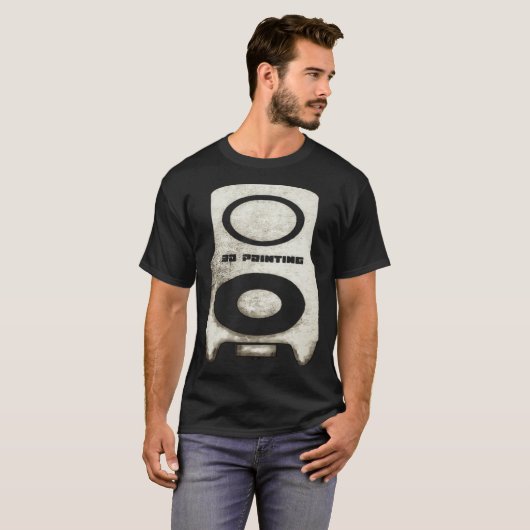 3D Printer hot end artwork  2 T-shirt (Voorkant volledig)
