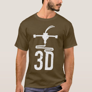 3D Printer Nozzle Design Cool 3D Printing Geek T-shirt