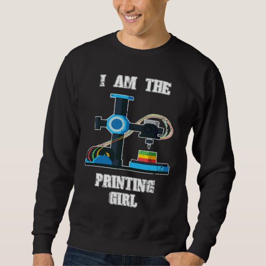 3D-printeroutfit voor 3D-printend meisje Trui (Voorkant)