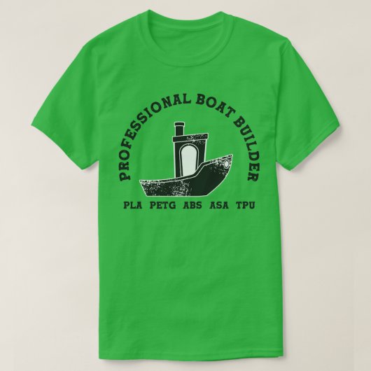 3D Printing Benchy Professionele Bootbouwer 3 T-shirt (Design voorkant)