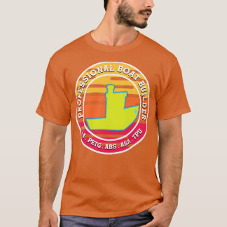 3D Printing Benchy Professionele Bootbouwer T-shirt