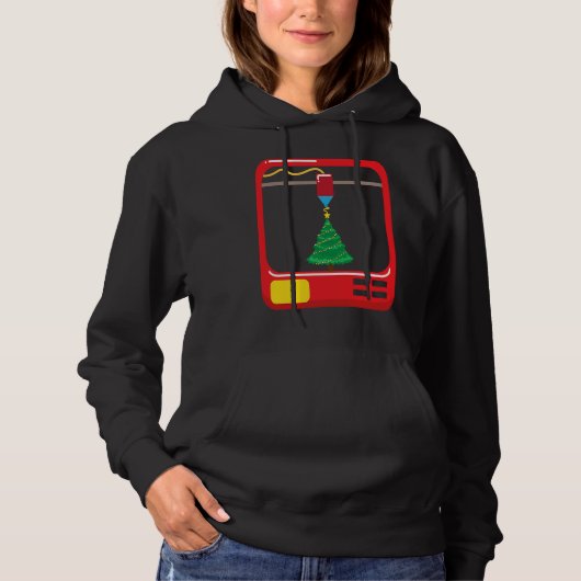3D Printing Christmas Tree Merry Christmas 3D Prin Hoodie (Voorkant)