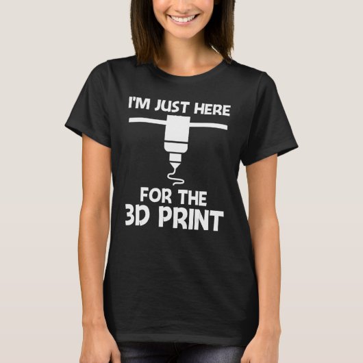 3D Printing Designs Men Women 3D Printer Enthusias T-shirt (Voorkant)