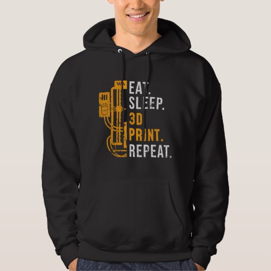 3D Printing for a 3D-Printer Enthusiast Hoodie (Voorkant)