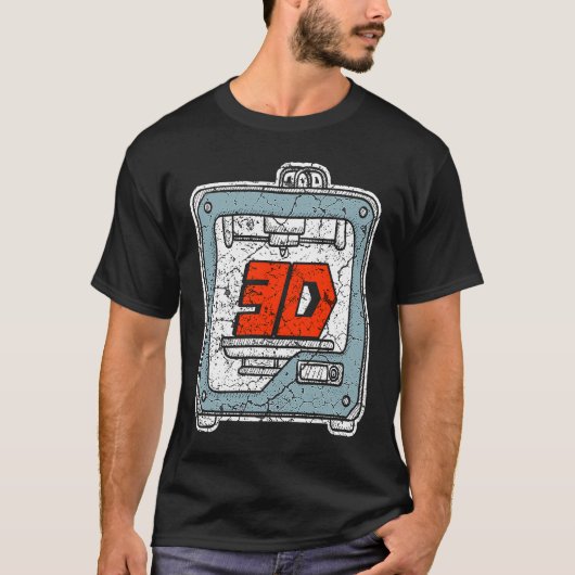 3D Printing T for a 3D Printer Enthusiast 2 T-shirt (Voorkant)