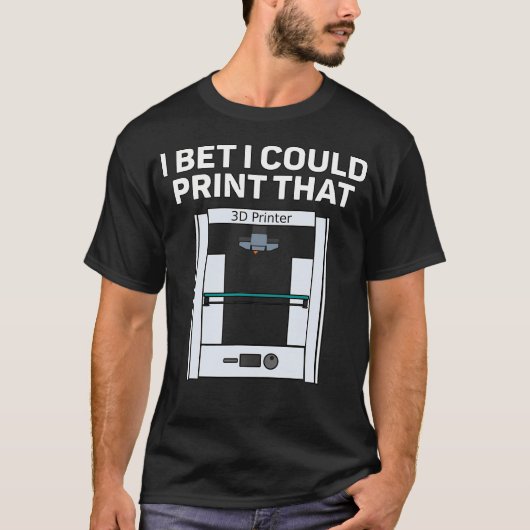 3D-printontwerp Ik wed dat ik dat cadeau kan print T-shirt (Voorkant)