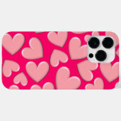 3D Puffy Hearts Case-Mate iPhone Case (Achterkant (horizontaal))