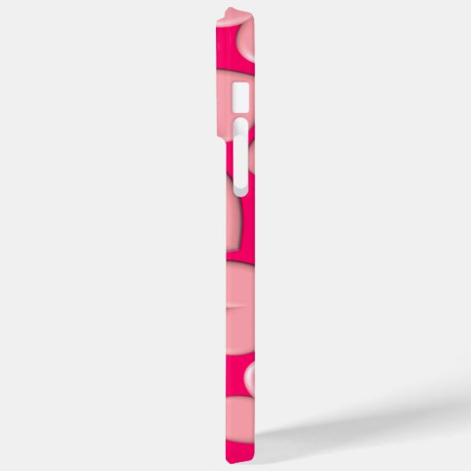 3D Puffy Hearts Case-Mate iPhone Case (Achterkant / Links)