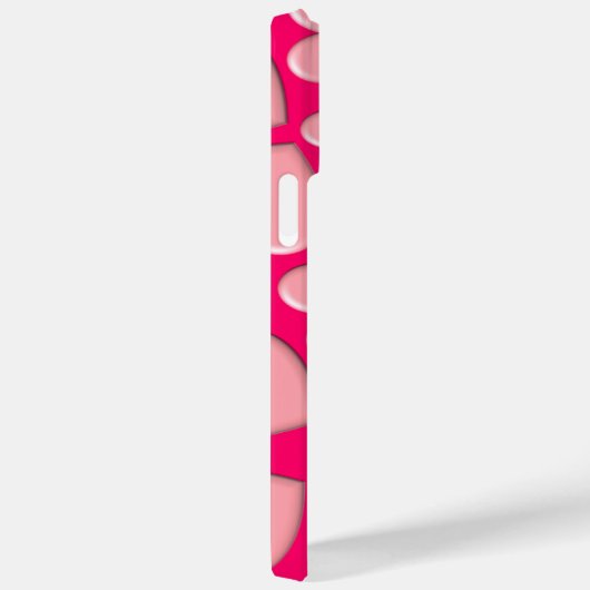 3D Puffy Hearts Case-Mate iPhone Case (Achterkant / Rechts)