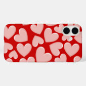 3D Puffy Hearts Case-Mate iPhone Case (Achterkant (horizontaal))