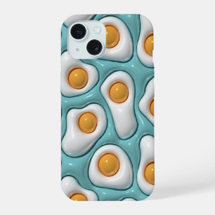 3D Puffy Zonnige Side Up Mint Telefoon Case iPhone 15 Case