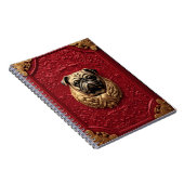 3d Pug Golden Notitieboek (Rechterzijde)