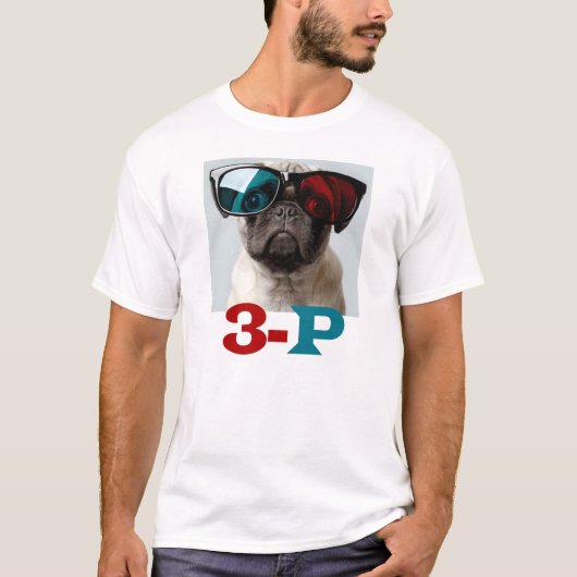 3D-PUG LOVE VAN 3 P T-SHIRT (Voorkant)